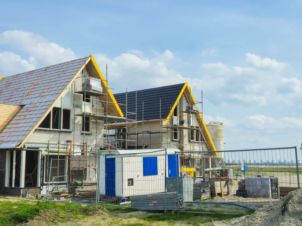 construction site of a new dutch suburban area wit 2025 01 08 15 23 50 utc